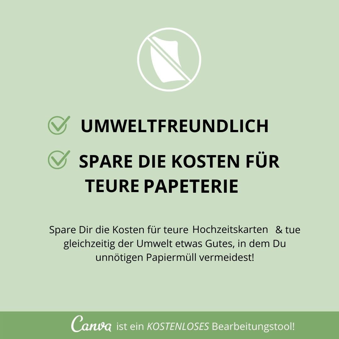 digitale save the date karte zur hochzeit versenden als canva vorlage