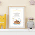 personalisiertes poster mit taufpsruch arche noah