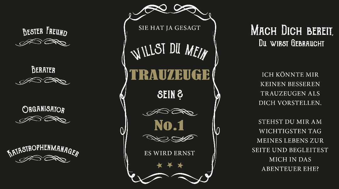 geschenk fuer den trauzeugen whiskey flasche etikett willst du mein trauzeuge sein