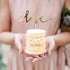 Cupcake Stecker love gold