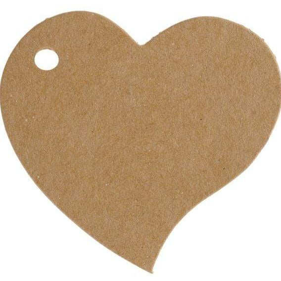 Kraftpapier Anhänger Herz