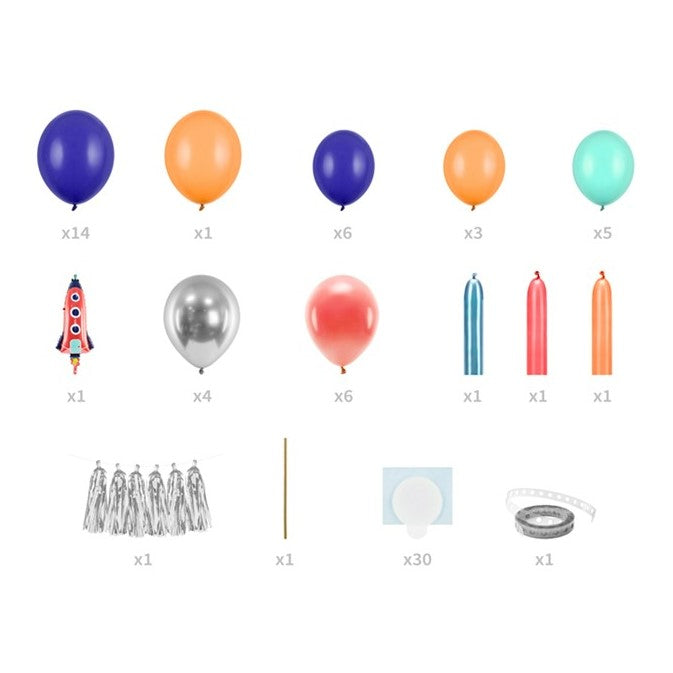 Ballon Girlande Set Weltraum