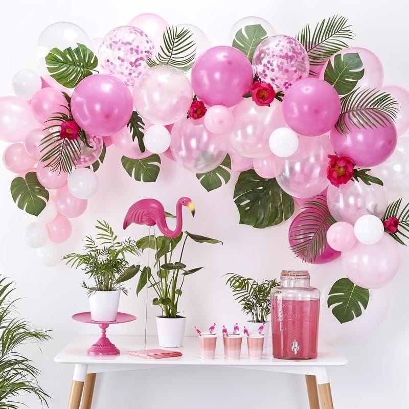 Ballongirlande Set Farbmix fuchsia (70-teilig) - Ja-Hochzeitsshop