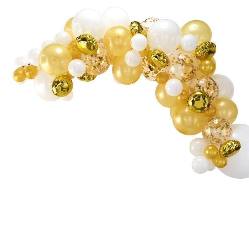 Ballongirlande Set Farbmix gold (70-teilig) - Ja-Hochzeitsshop