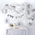 Ballongirlande Set Farbmix silber (70-teilig) - Ja-Hochzeitsshop