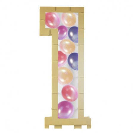 Aufsteller für Ballons Zahl 1