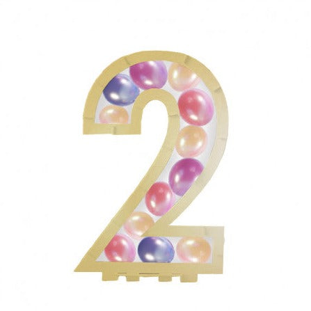 Aufsteller für Ballons Zahl 2