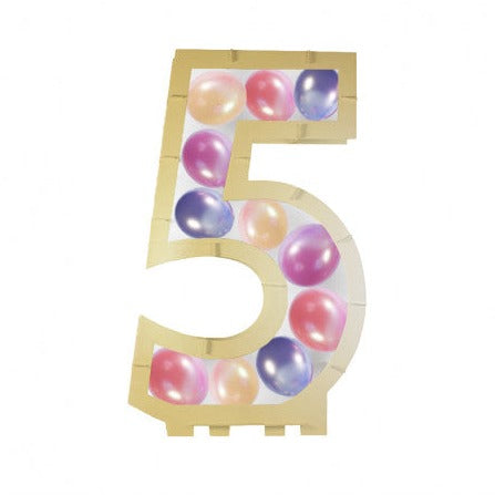 Aufsteller für Ballons Zahl 5