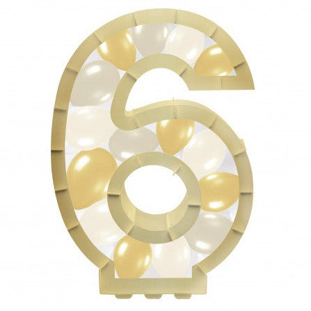 Aufsteller für Ballons Zahl 6