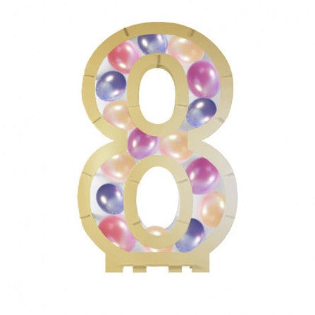 Aufsteller für Ballons Zahl 8
