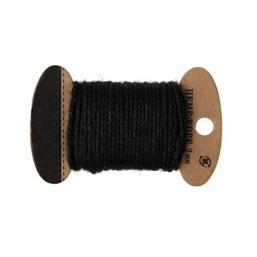 Vintage Baumwollkordel schwarz