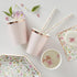 Pappbecher rosegold mit Punkten gold