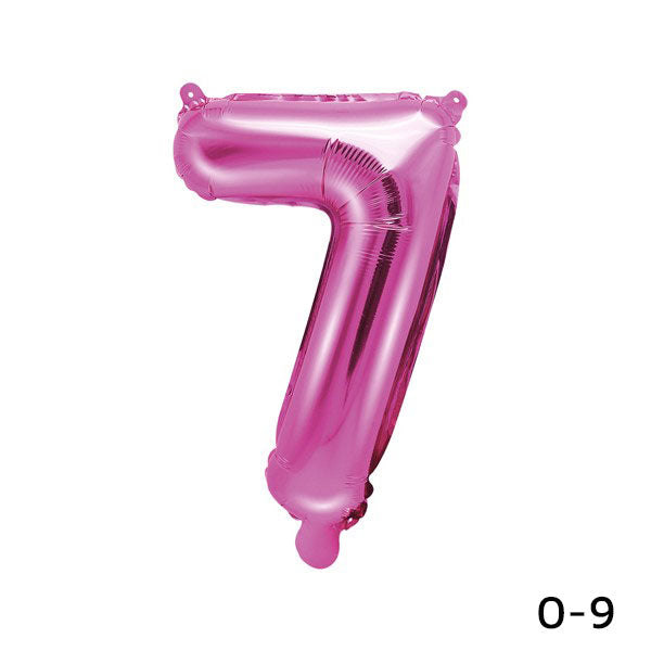 Folienballon Zahl 7 fuchsia