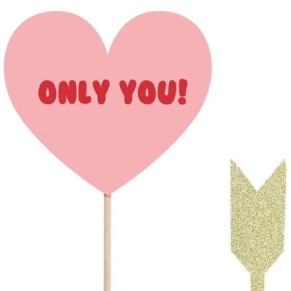 Tortenstecker Sweet Love Valentinstag