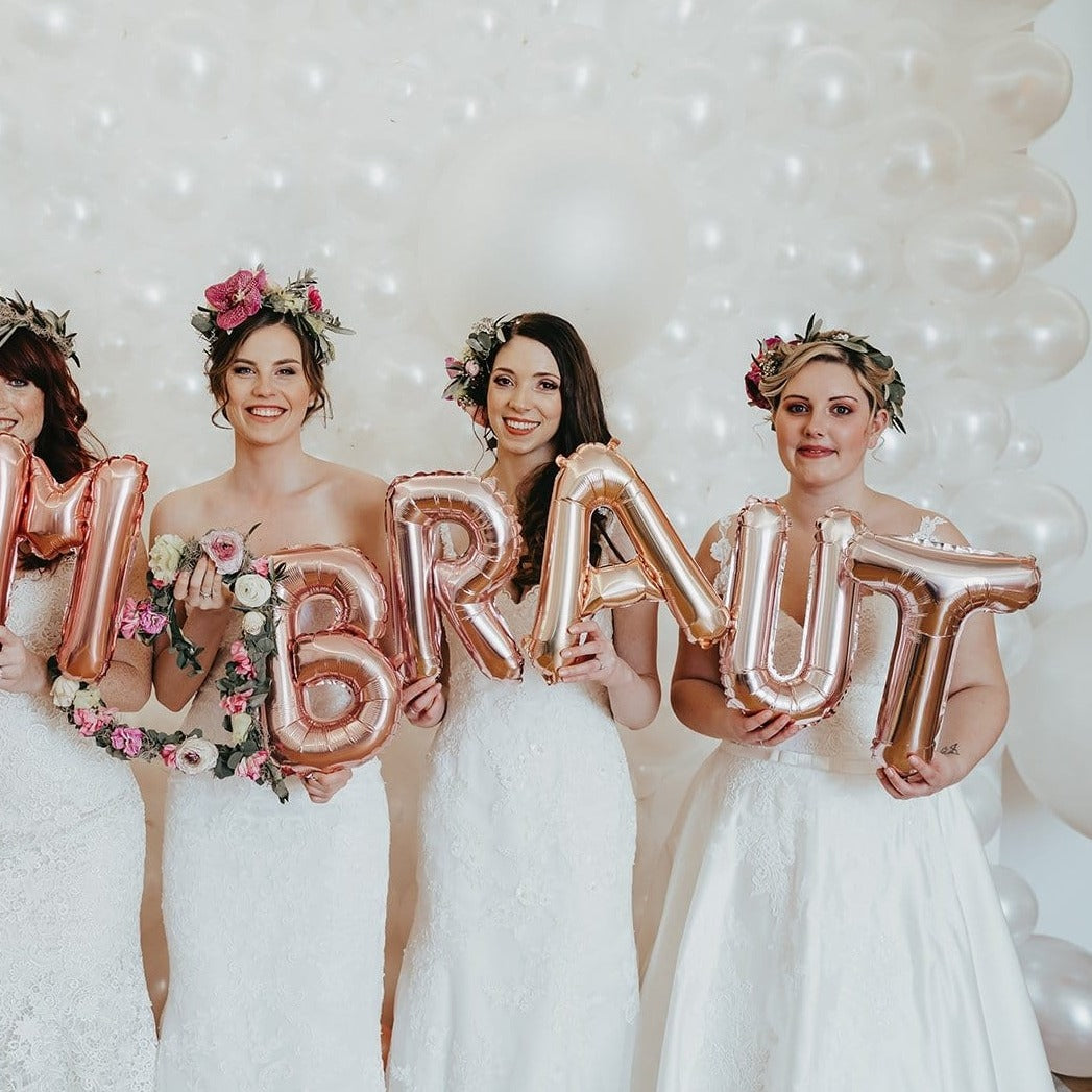 Folienballon Team Braut