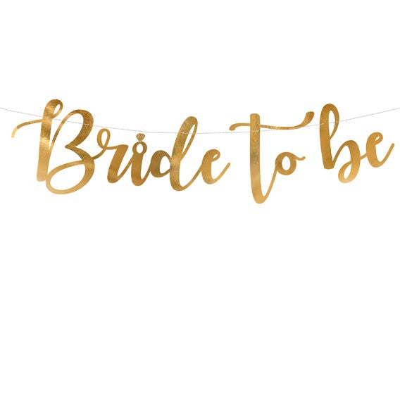 Girlande Bride to be gold