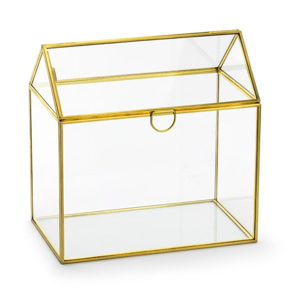 Glas Briefbox für Hochzeit