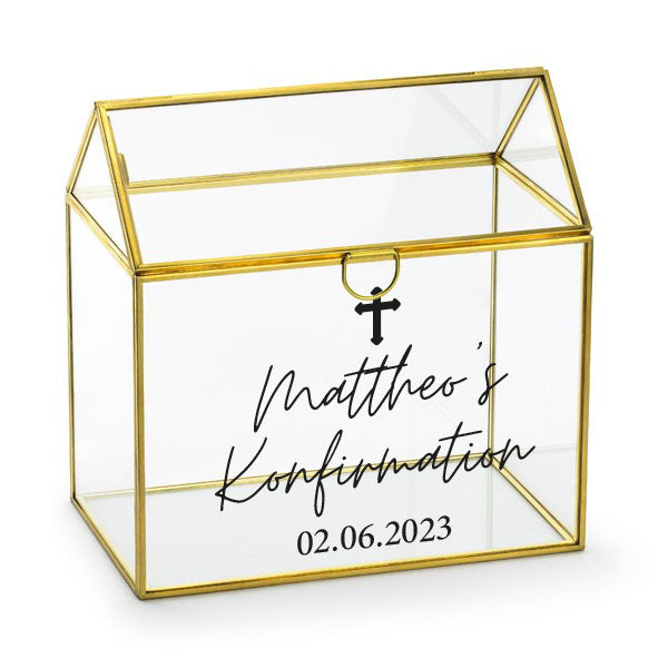 personalisierter aufkleber für briefbox konfirmation