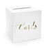 Briefbox elegant mit Aufdruck Cards in gold