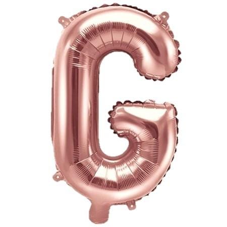 Folienballon Buchstabe G rosegold