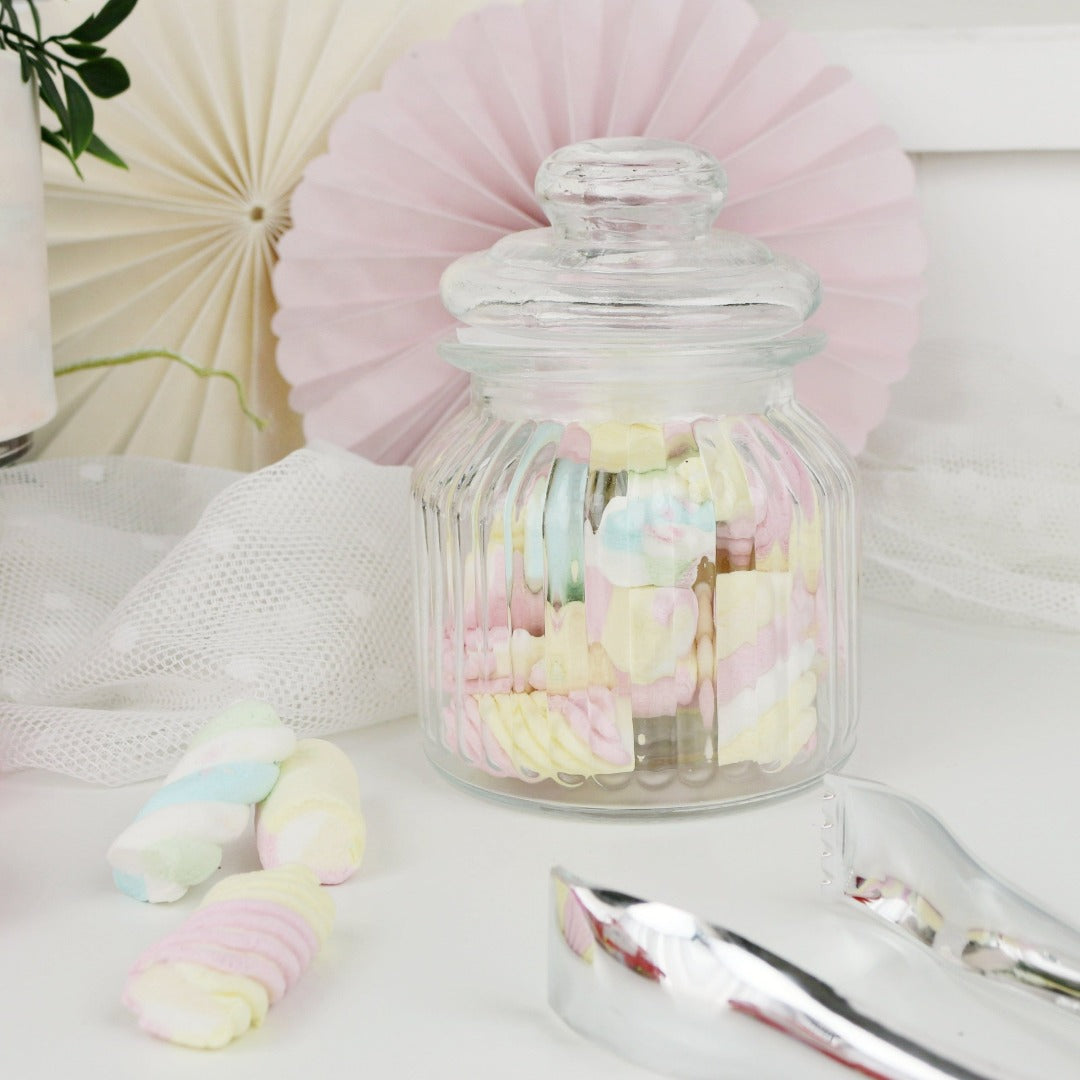 Candy Bar Glas mit Deckel klein