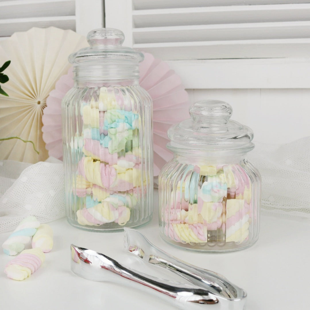 Candy Bar Glas mit Deckel klein