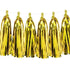 Folien Tassel Girlande metallic gold