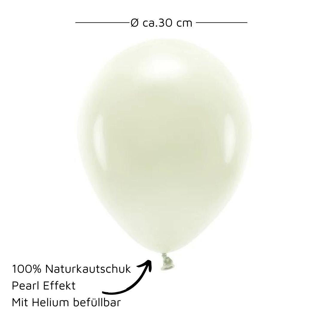 ECO Luftballons 30 cm 50 Stück Maße