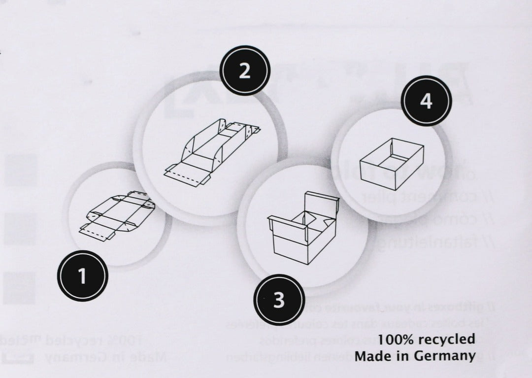 Faltanleitung für Geschenkbox
