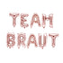 Folienballon Team Braut rosegold