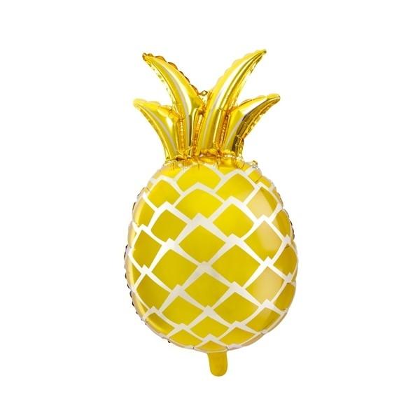 Folienballon Ananas in gold