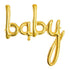 Folienballon baby in gold