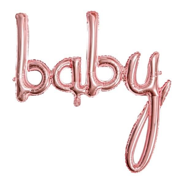 Folienballon baby in rosegold