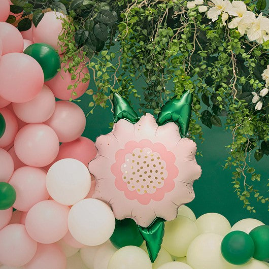Folienballon Blume rosa