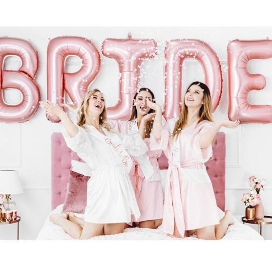 Folienballon Bride rosegold