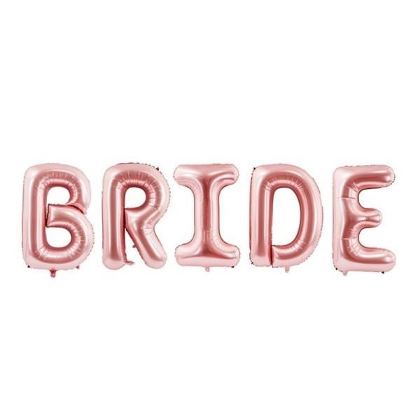 Folienballon Bride rosegold