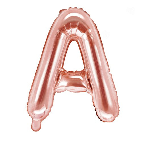 Folienballon Buchstabe A in rosegold