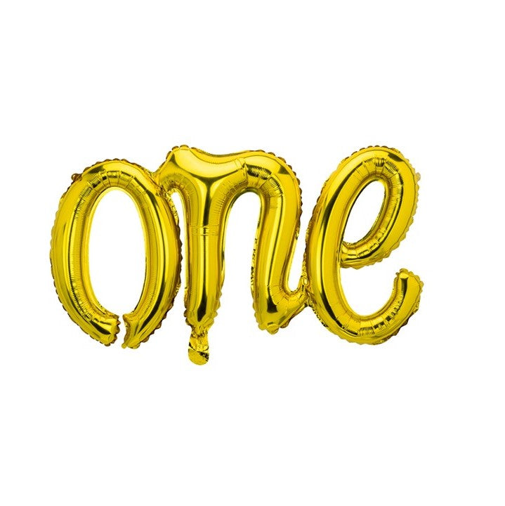 Folienballon one in gold