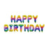 Folienballon Happy Birthday Regenbogen