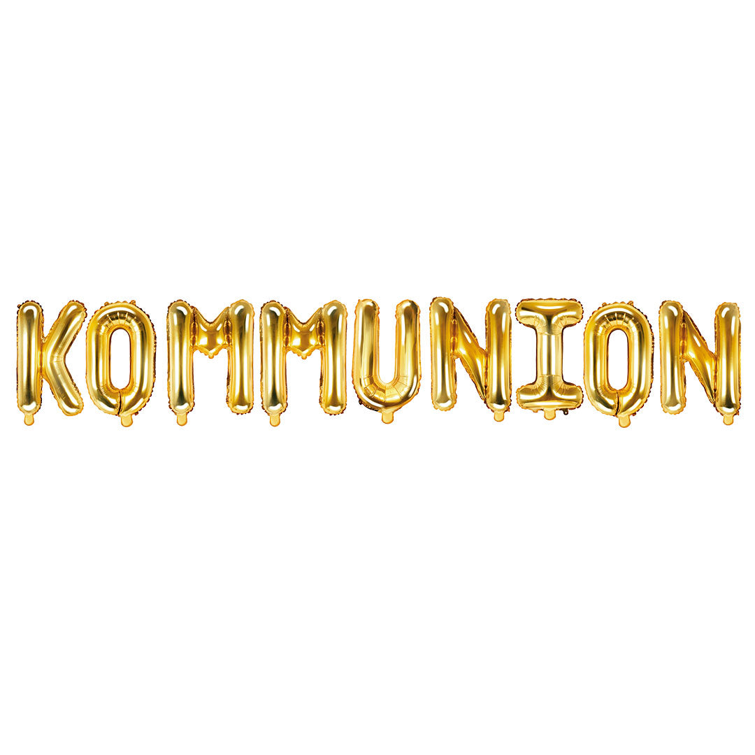 kommunion deko folienballon