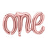 Folienballon Schriftzug one rosegold