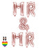 Folienballon Mr und Mr in rosegold
