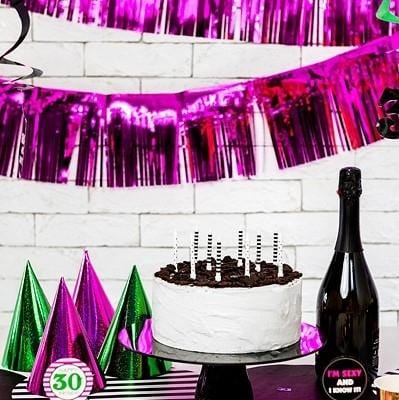 Party Folien Vorhang  fuchsia