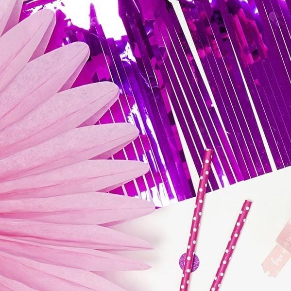 Party Folien Vorhang fuchsia