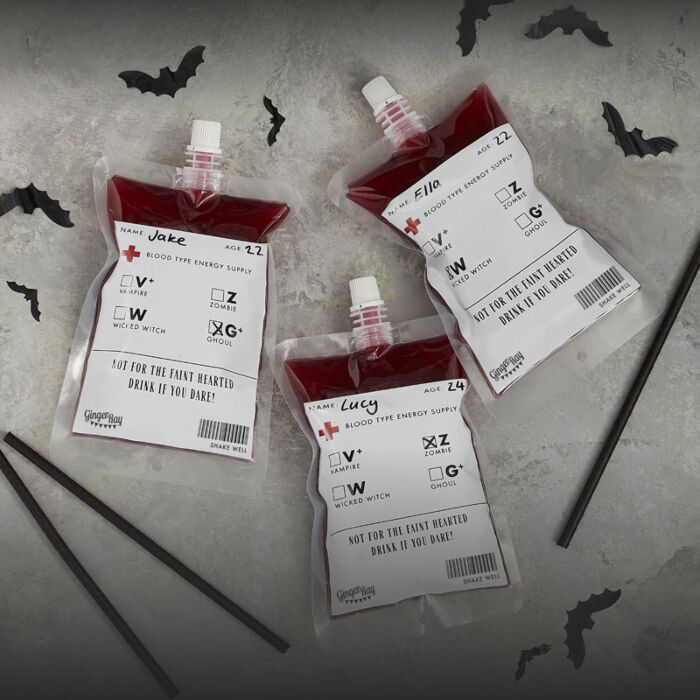Halloween Party Blutspende Beutel