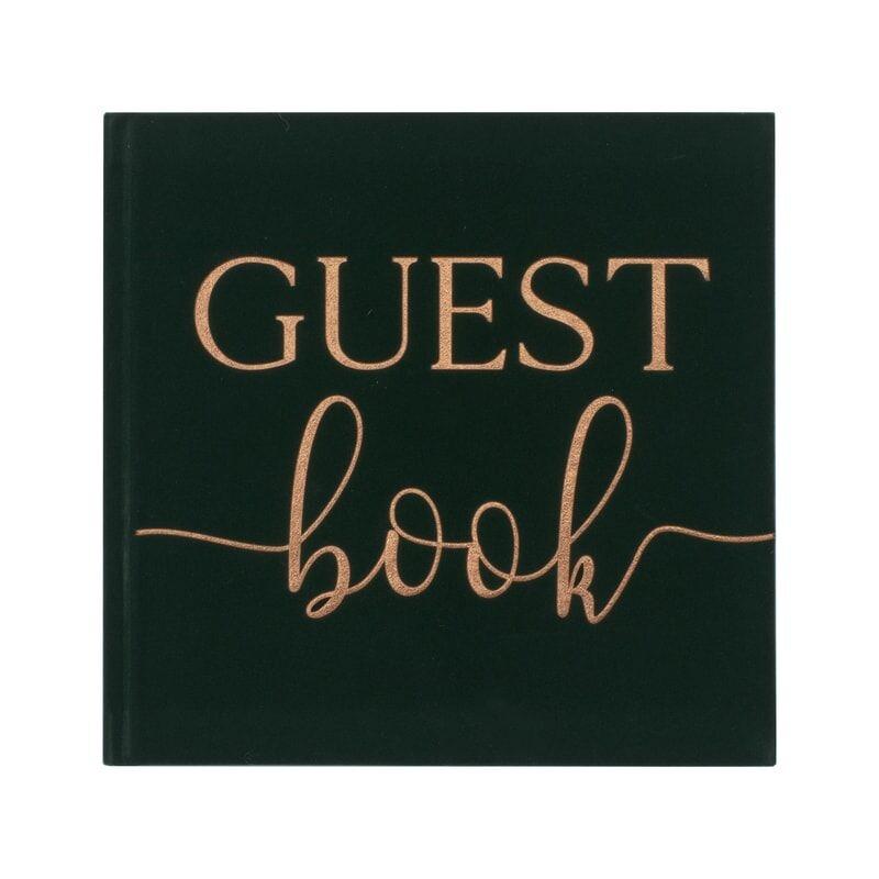 Samt Gaestebuch Guestbok fuer Hochzeit