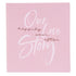 Gästebuch Our Lovestory rosa einband front ansicht