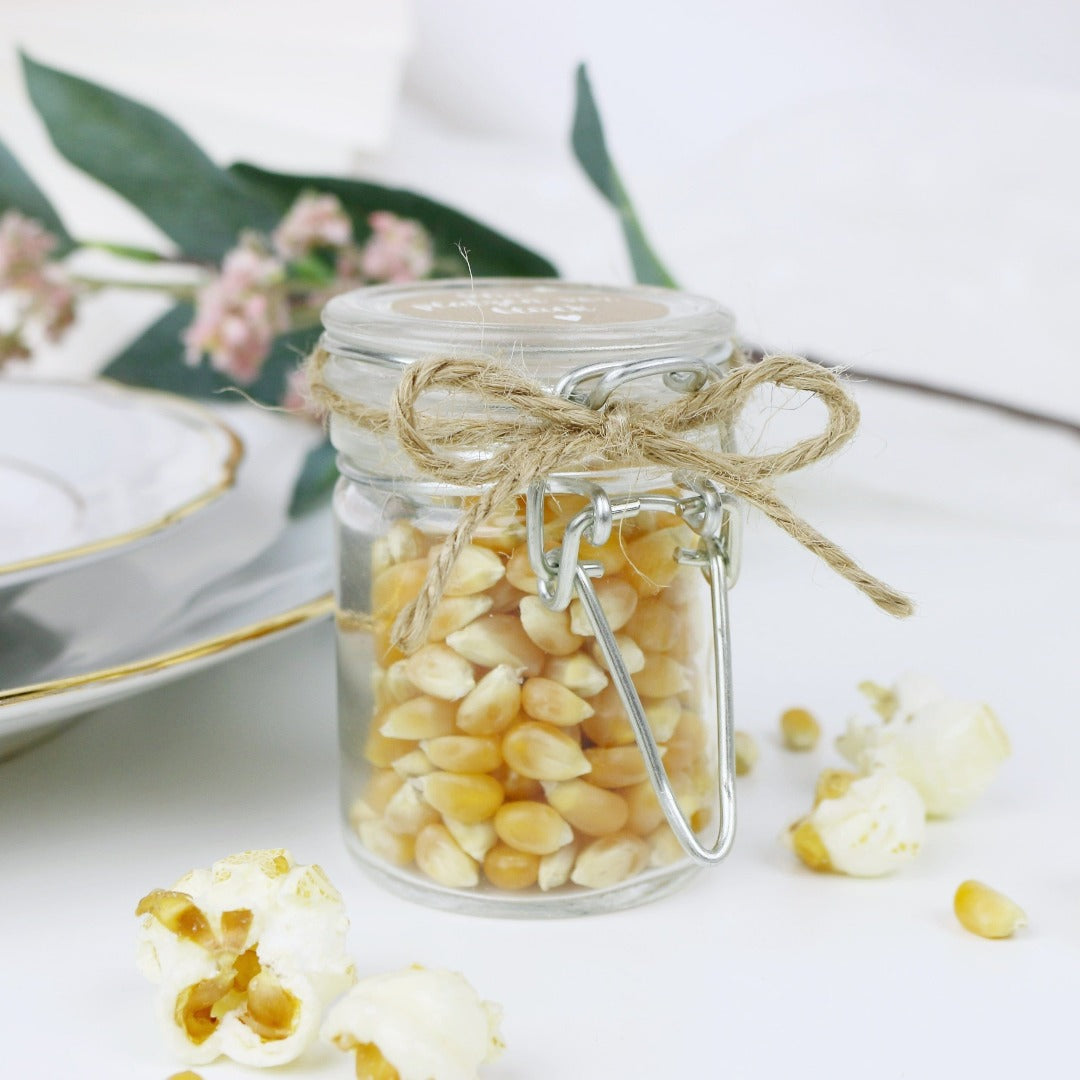 gastgeschenk zur hochzeit popcorn mais wir platzen vor glueck