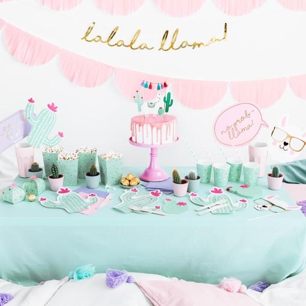 Girlande Lama Party gold