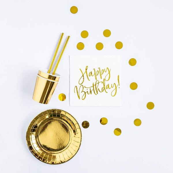 Partybox Happy Birthday gold